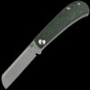 Kansept Bevy Slipjoint Folding Knife - Green Micarta