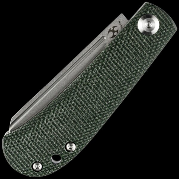 Kansept Bevy Slipjoint Folding Knife - Green Micarta - Image 2