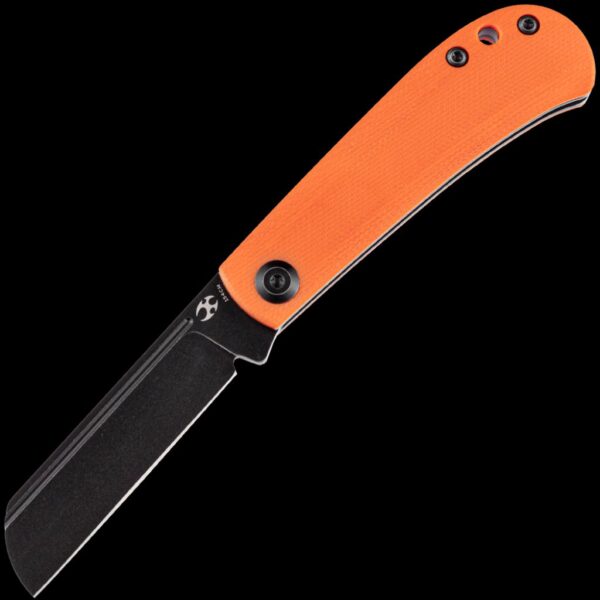 Kansept Bevy Slipjoint Folding Knife - Orange G-10/Black TiCn Blade