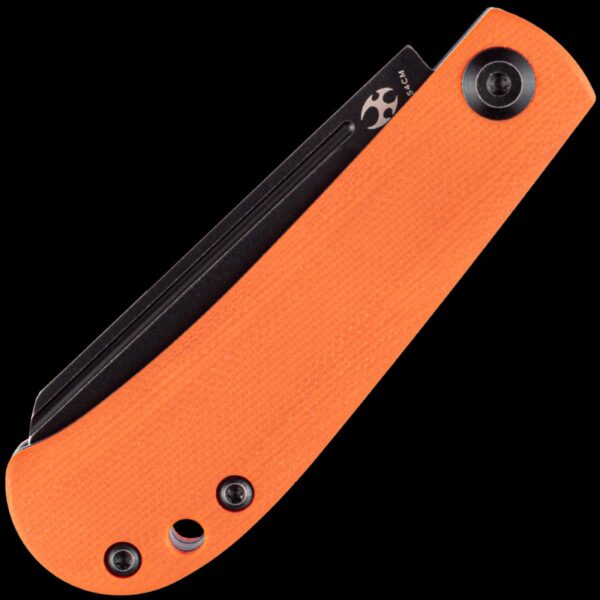 Kansept Bevy Slipjoint Folding Knife - Orange G-10/Black TiCn Blade - Image 2
