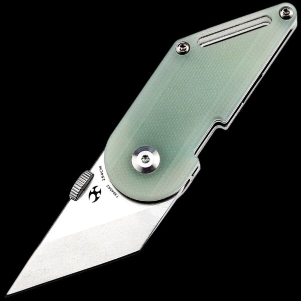 Kansept Dash Folding Kiridashi Knife Jade G-10
