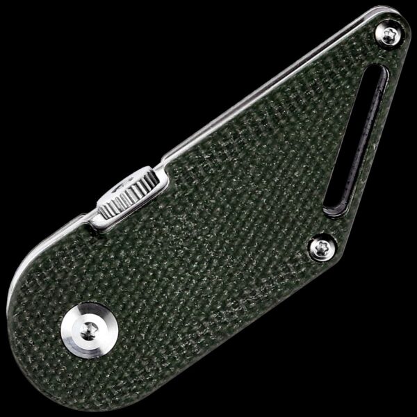 Kansept Dash Folding Kiridashi Knife Green Micarta - Image 2