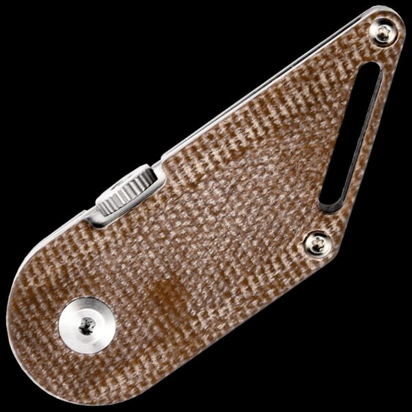 Kansept Dash Folding Kiridashi Knife Brown Micarta - Image 2
