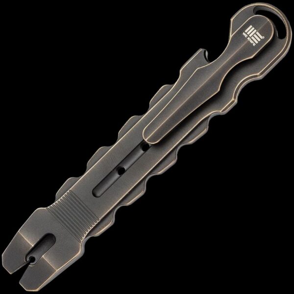 We Knife Gesila Titanium Prybar Multitool - Antique Bronze