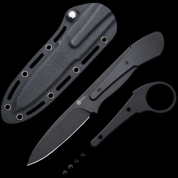 Civivi Varius Fixed Blade Knife - Black G-10
