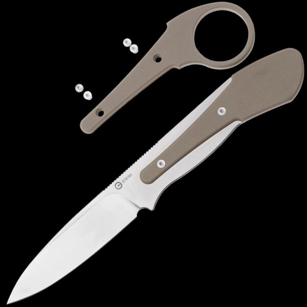 Civivi Varius Fixed Blade Knife - Tan G-10