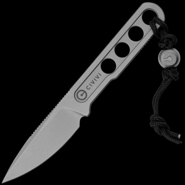 Civivi Circulus Fixed Blade Neck Knife (2" Stonewash)