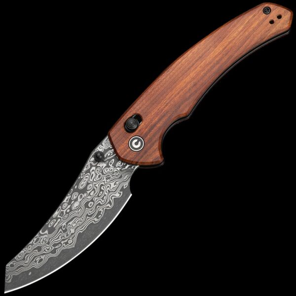 Civivi Sixgill 3.41" Damascus - Guibourtia Wood Handle