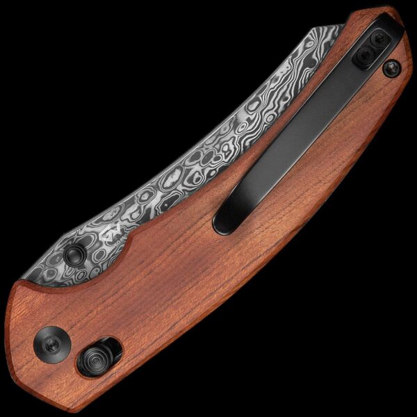 Civivi Sixgill 3.41" Damascus - Guibourtia Wood Handle - Image 2