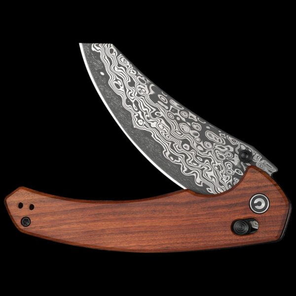 Civivi Sixgill 3.41" Damascus - Guibourtia Wood Handle - Image 3
