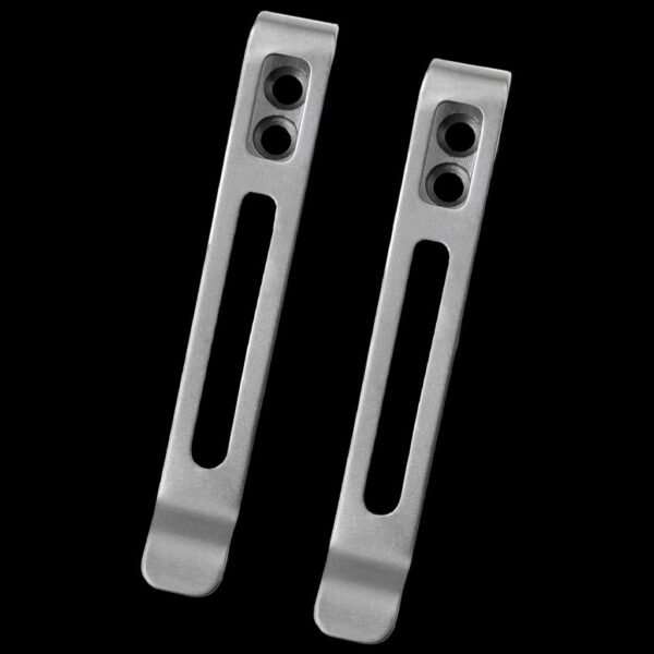 Civivi 2PCS Deep Carry Pocket Clip for EDC Knife with Recessed Screw Hole, NO Screws Included