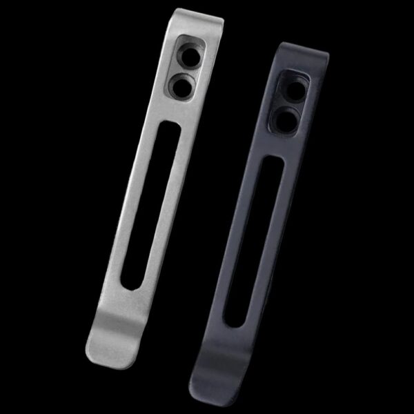 Civivi 2PCS Deep Carry Pocket Clip for EDC Knife with Recessed Screw Hole, NO Screws Included