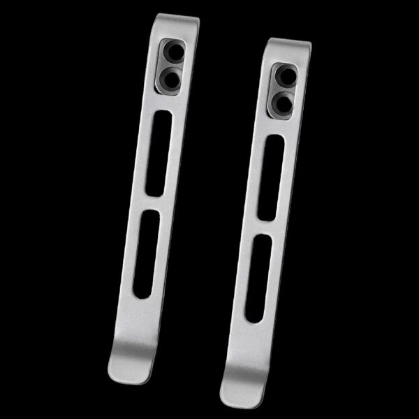 Civivi 2PCS Deep Carry Pocket Clip for EDC Knife with Recessed Screw Hole, NO Screws Included