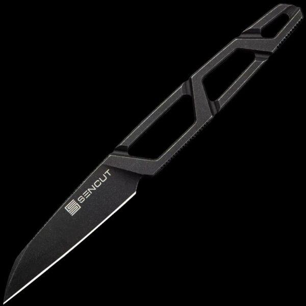 Sencut TEXO Fixed Blade Neck Knife - Black Stonewash