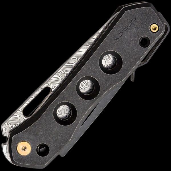 We Knife Vision R Superlock Folding Knife - Damasteel - Image 2