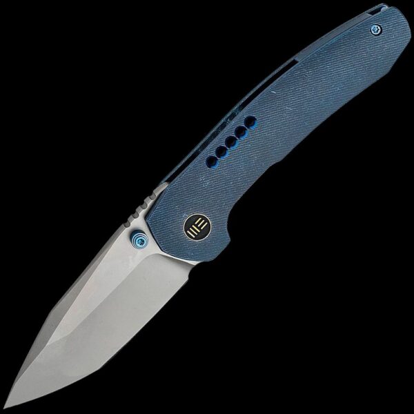 We Knife Trogon - Blue Titanium Handle (3.2" CPM 20CV Blade)