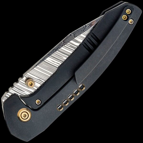 We Knife Trogon - Titanium Handle (3.2" Damasteel Blade) - Image 2