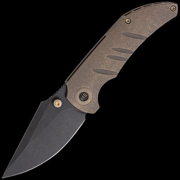 We Knife Riff-Raff Bronze Titanium Handle