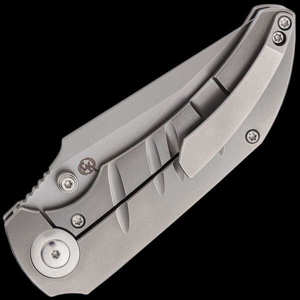 We Knife Riff-Raff Bead Blasted Titanium Handle - Image 2