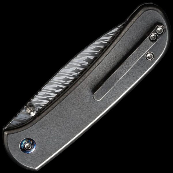 We Knife Qubit Fafnir Damasteel Drop Point Blade - Image 2