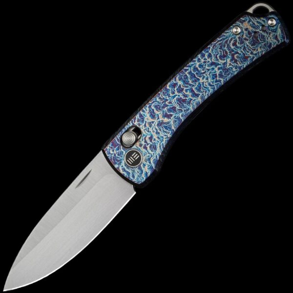 We Knife Nightblade Crossbar Lock Knife - Flamed Titanium