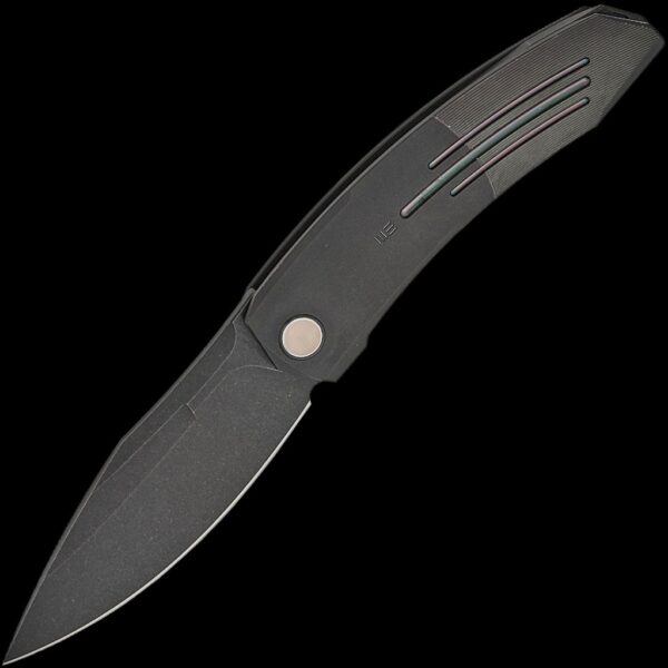 We Knife Sine Wave - 3.98" Black Titanium Handle
