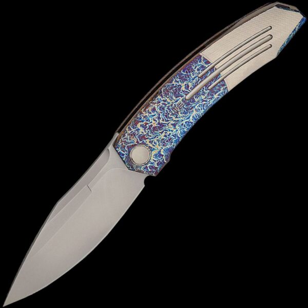 We Knife Sine Wave - 3.98" Flamed Titanium Handle