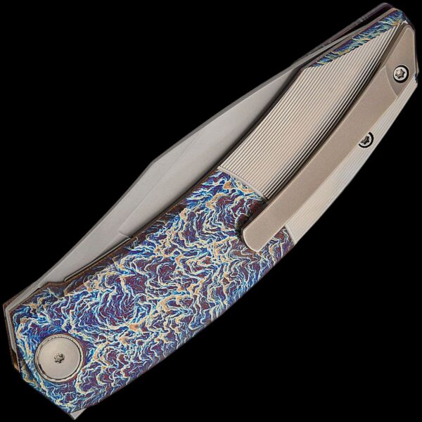 We Knife Sine Wave - 3.98" Flamed Titanium Handle - Image 2