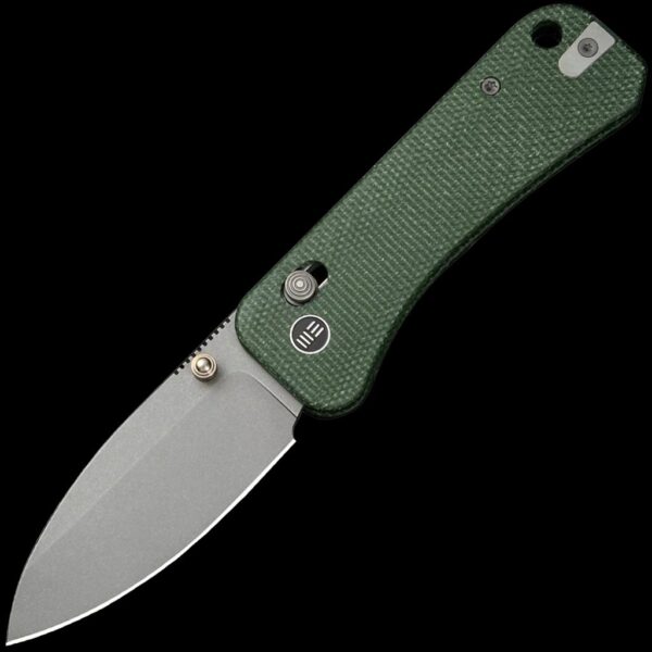 We Knife Banter 2 - Green Micarta