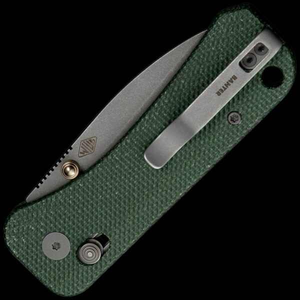 We Knife Banter 2 - Green Micarta - Image 2