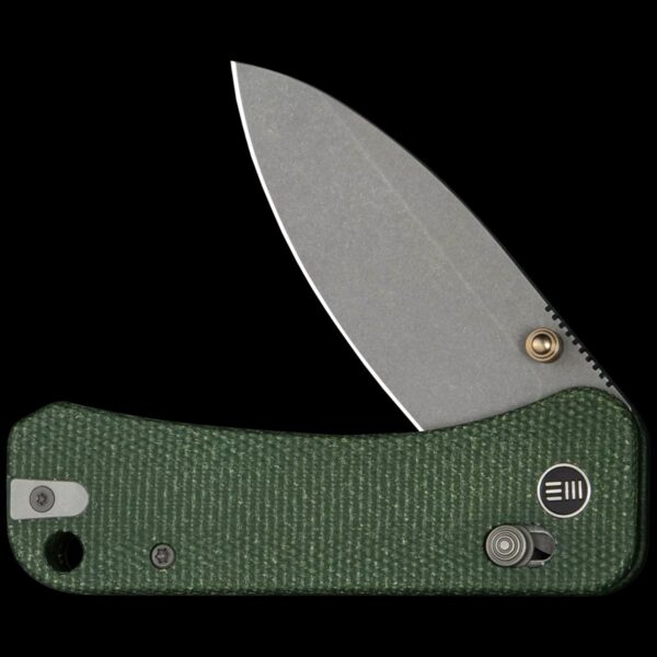 We Knife Banter 2 - Green Micarta - Image 3