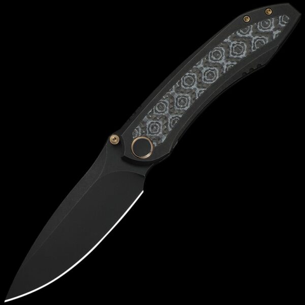We Knife Winsome 3.74" - G10 and Rose Pattern Carbon Fiber Handle
