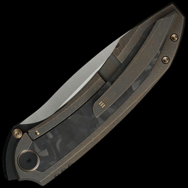 We Knife Winsome 3.74" - Bronze Titanium/Marble Carbon Fiber Handle - Image 2