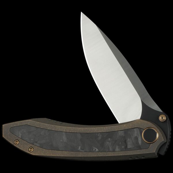 We Knife Winsome 3.74" - Bronze Titanium/Marble Carbon Fiber Handle - Image 3
