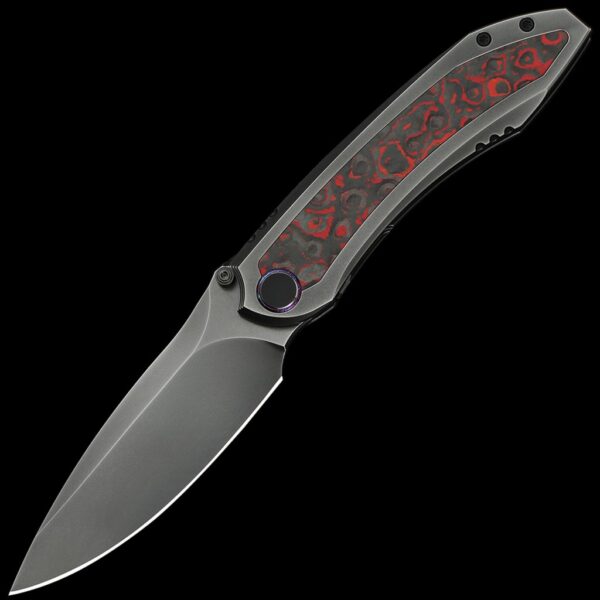 We Knife Winsome 3.74" - Titanium/Lava Flow Fat Carbon Fiber Handle
