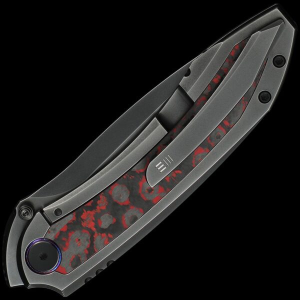 We Knife Winsome 3.74" - Titanium/Lava Flow Fat Carbon Fiber Handle - Image 2