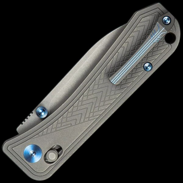 We Knife Bougie Banter Crossbar Lock Knife Gray Titanium - Image 2