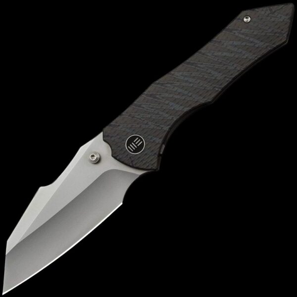 We Knife High-Fin XL Tiger Strip Titanium/Bead Blasted CPM 20CV