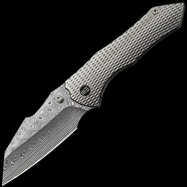 We Knife High-Fin XL Titanium/Hakkapella Damasteel