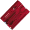 Victorinox Swiss Card Red Transparent