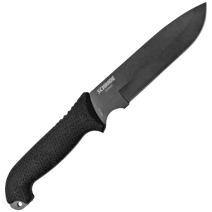 Alternative view of Schrade 7" 1095 High Carbon Steel Blade, Full Tang, TPE Handles, Polyester Sheath w/Ferro Rod, Sharpener