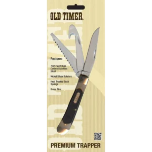 Alternative view of Old Timer Premium Trapper 3 Blades, Saw, Gut Hook, & Clip Point