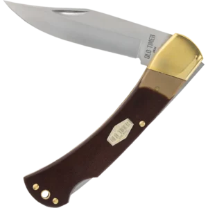 Old Timer Golden Bear 5" Closed Lockback w/Polyester Sheath