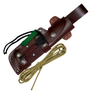 Alternative view of Cudeman JJSK-1 Survival Knife w/Kit Brown