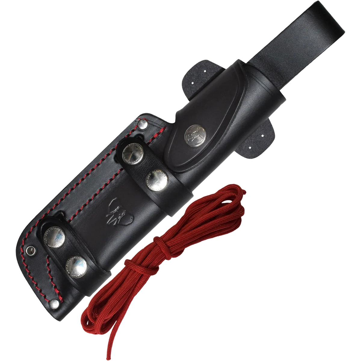 Cudeman JJSK-2 Survival Knife Black w/Leather Sheath - Image 2