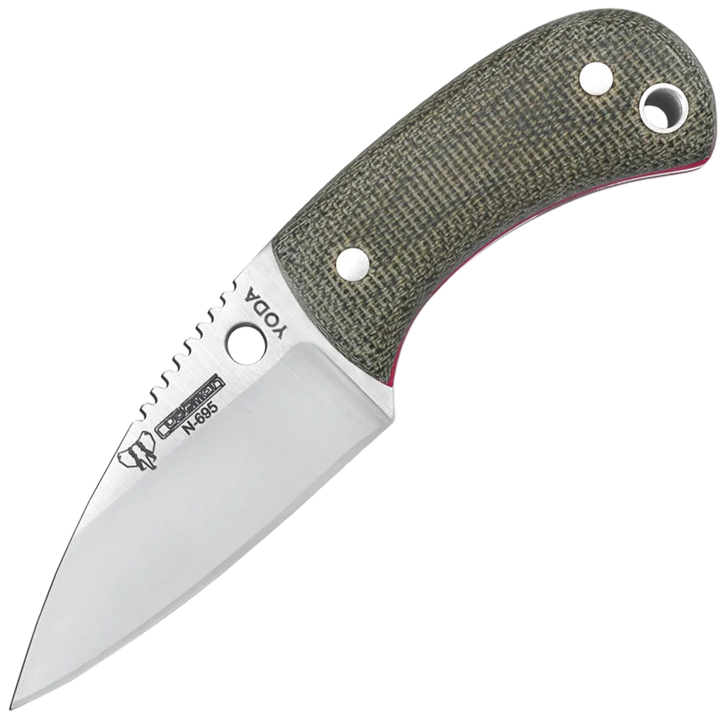 Cudeman 200-F-K Yoda Green Micarta w/ Kydex Sheath