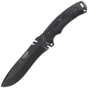 Cudeman Cadet Black w/Leather Sheath