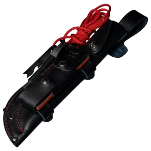 Alternative view of Cudeman Green Beret Black with Survival Kit