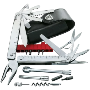 Victorinox Swiss Tool, X Plus, Ratchet, 115 mm, Leather Pouch