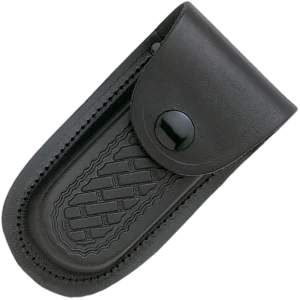 Alternative view of Cudeman Pakkawood Pocket Knife Leather Pouch